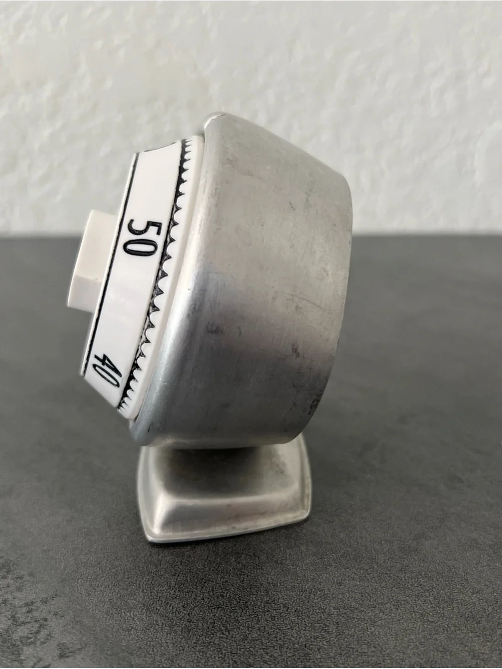 VTG Mirro Kitchen Timer Aluminum Retro Working 60 Minute 1950s 1960s MCM